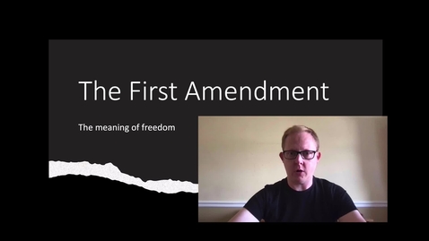 Thumbnail for entry The First Amendment - video 1