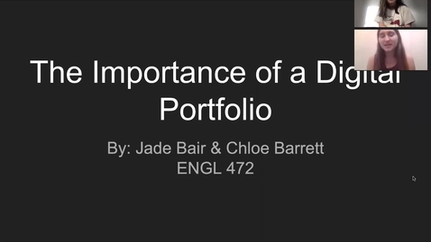 Thumbnail for entry Jade Bair &amp; Chloe Barrett
