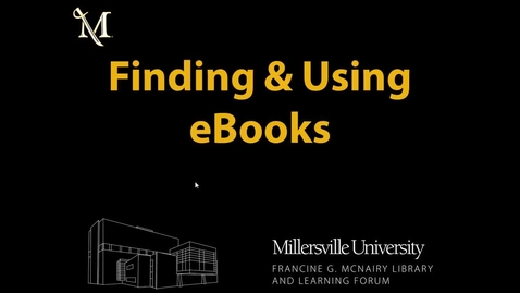 Thumbnail for entry Finding &amp; Using eBooks