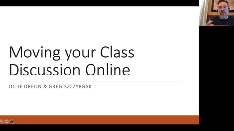 Thumbnail for entry Moving your Class Discussion Online