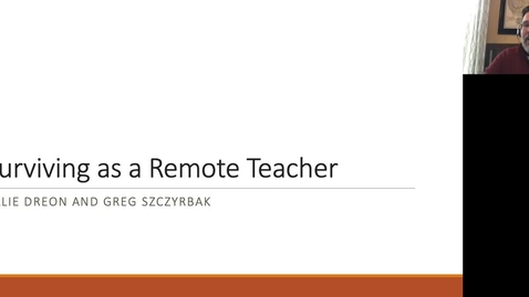 Thumbnail for entry Surviving as a Remote Teacher 