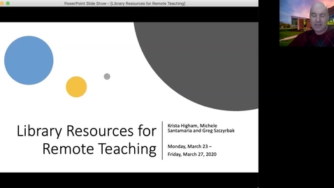 Thumbnail for entry Library Resources for Remote Teaching