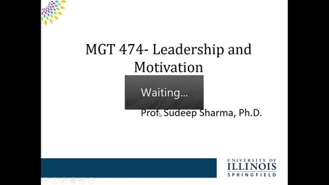 Thumbnail for Introduction for MGT474