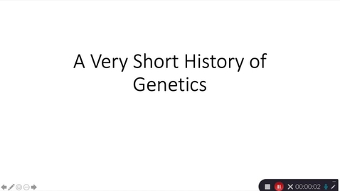 Thumbnail for Week 1 Bio 381 Brief history of Genetics
