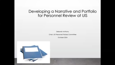 Thumbnail for Developing a Narrative and Portfolio 2024
