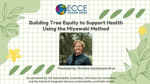 Thumbnail for ECCE Speaker Series: &quot;Building Tree Equity&quot; (April 23, 2025)