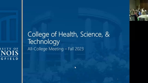 Thumbnail for entry UIS College of Health, Science, and Technology - All College Meeting (Sept. 14, 2023)