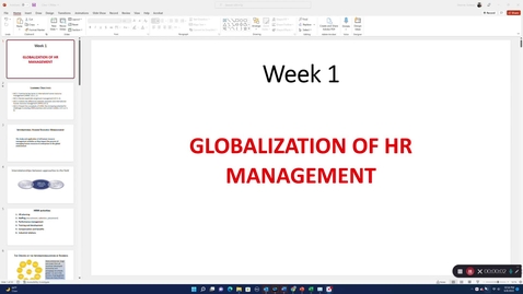 Thumbnail for IHRM Module 1: Overview