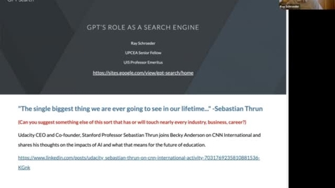 Thumbnail for GPT as Search Engine