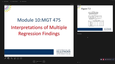 Thumbnail for First Clip of Predicting Performance: Interpretations of Multiple regression Models