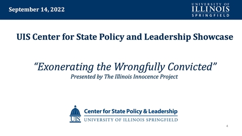 Thumbnail for CSPL Showcase: Exonerating the Wrongfully Convicted 