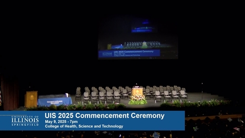 Thumbnail for 2025 Commencement, College of Health, Science, and Technology (May 9, 2025 - 7pm Ceremony)