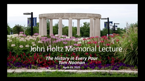 Thumbnail for John Holtz Memorial Lecture 2025 (April 29, 2025)