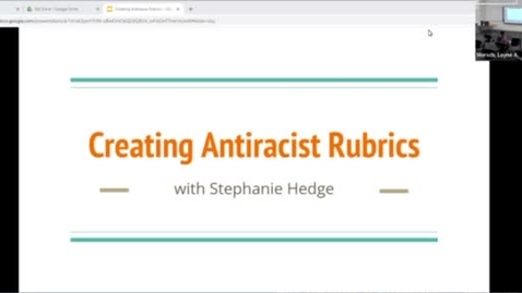 Thumbnail for entry Anti-racist rubrics