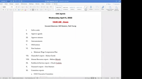Thumbnail for CSAC Meeting | April 06, 2022