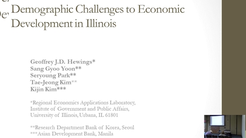 Thumbnail for UIS Policy Summit -  &quot;Demographic Challenges for Economic Development in Illinois&quot; (April 23, 2023)