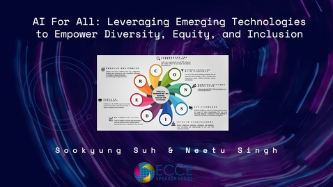 Thumbnail for ECCE Speaker Series &quot;Artificial Intelligence (AI) For All: Leveraging Emerging Technologies to Empower Diversity, Equity, and Inclusion&quot; (February 5, 2025)