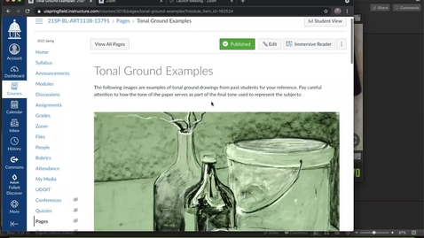 Thumbnail for Demonstration: Tonal Ground Drawing