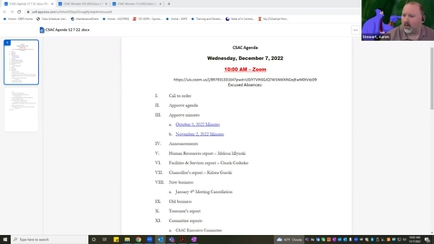 Thumbnail for CSAC Meeting | December 7, 2022 