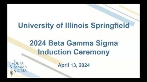 Thumbnail for Beta Sigma Gamma 2024 Induction Ceremony (April 13, 2024)