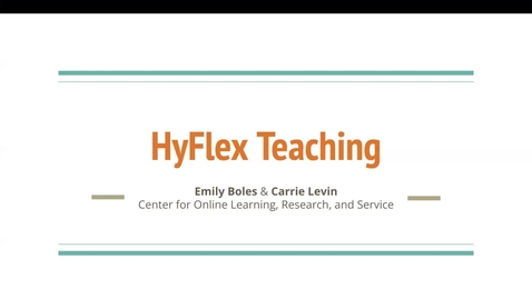 Thumbnail for HyFlex Presentation - October 18, 2021