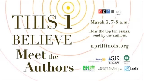 Thumbnail for This I Believe: Meet the Authors (March 2, 2022)