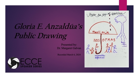 Thumbnail for entry ECCE Speaker Series: &quot;Women's History Month: Gloria E. Anzaldúa’s Public Drawing&quot; (March 6, 2024)