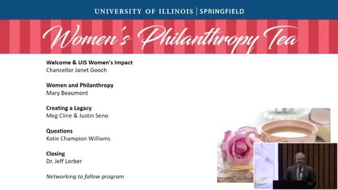 Thumbnail for UIS Advancement Philanthropy Tea (September 23, 2022)