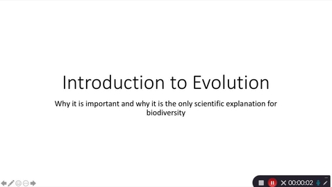 Thumbnail for Bio 241 2020 Evolution 1 why study evolution