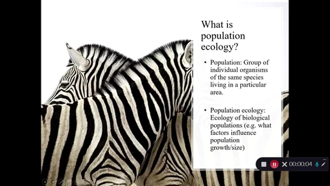 Thumbnail for Population Ecology and Species Interactions