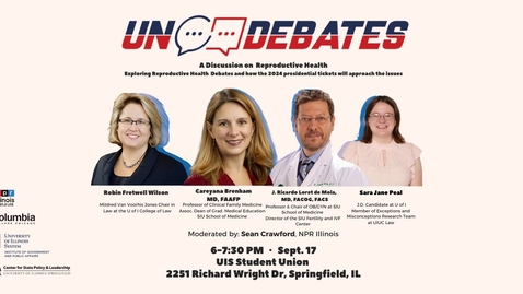 Thumbnail for NPR ILLINOIS Un-Debates - &quot;Ask a... Voter About Reproductive Health&quot; (Sept. 17, 2024)