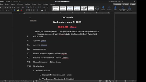 Thumbnail for CSAC Meeting August 2023