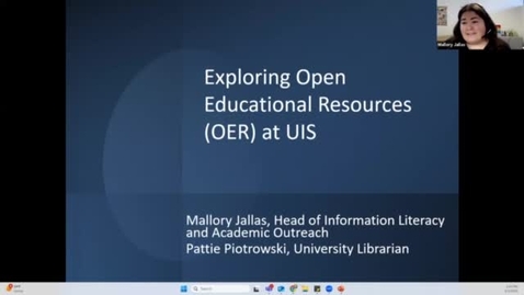 Thumbnail for Exploring OER at UIS 2025