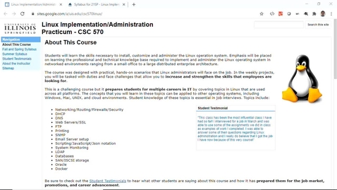 Thumbnail for Introduction to Linux Implementation/Administration Practicum