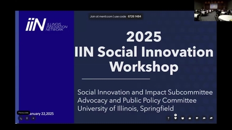 Thumbnail for 2025 IIN Social Innovation Workshop (January 22, 2025)