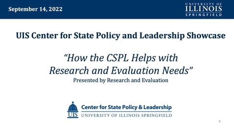 Thumbnail for CSPL Showcase: How the CSPL Helps with Research and Evaluation Needs 