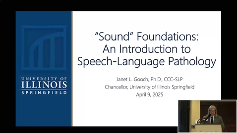 Thumbnail for UIS Lunch and Learn: &quot;Sound&quot; Foundations: An Introduction to Speech-Language Pathology (March 12, 2025)
