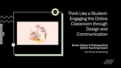 Thumbnail for entry Kat Novak - Think Like a Student