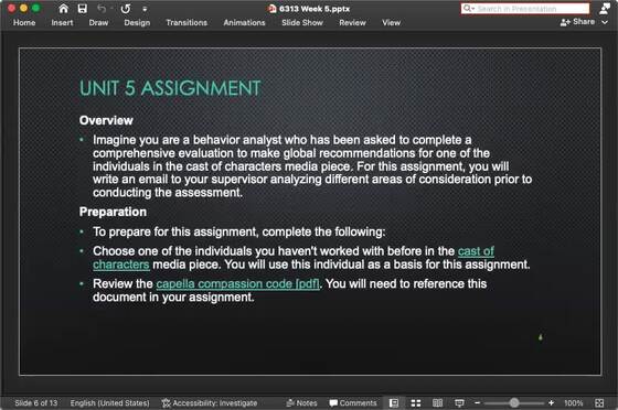 PSY6313 Week 5 Assignment