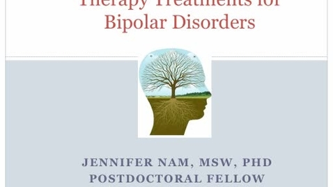 Thumbnail for entry Mood Dialog Day 2013: J.Nam-Psychotherapy In Mood Disorders