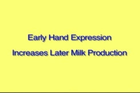 Video thumbnail for Hand Expression of Breastmilk