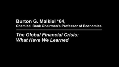 Thumbnail for entry The Global Financial Crisis: What Have We Learned