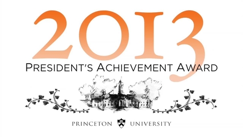 Thumbnail for entry 2013 President's Achievement Award
