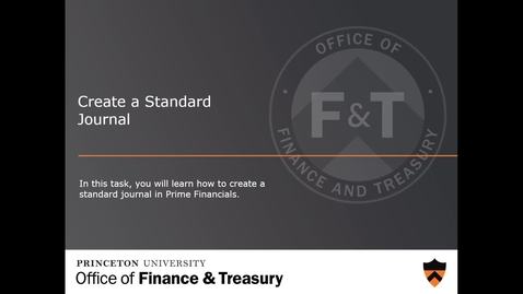 Thumbnail for Create a Standard Journal