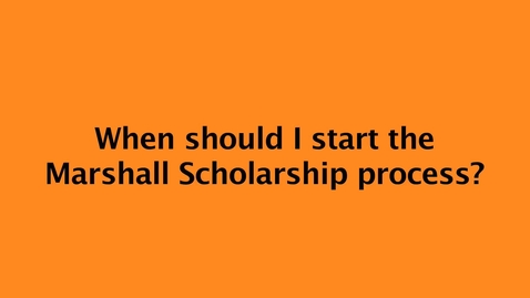Thumbnail for entry The Path to Marshall Scholarship - Q &amp; A with recipient Dixon Li '14