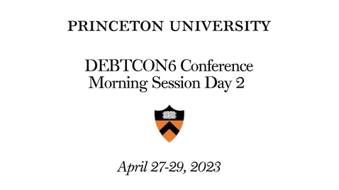 Thumbnail for Plenary Session: Debt Data and Transparency: What Do We Know and What Should We Know?