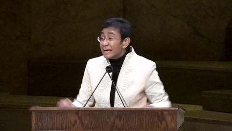 Thumbnail for 2022 Alumni Day Woodrow Wilson Award: Maria Ressa '86