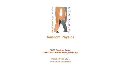 Thumbnail for entry Rozali, Moshe, March 20, 2024, &quot;Randomness in conformal field theories&quot;