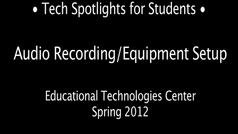Thumbnail for Tech Spotlight: MR Daniel on Digital Audio Production in the NMC - 4
