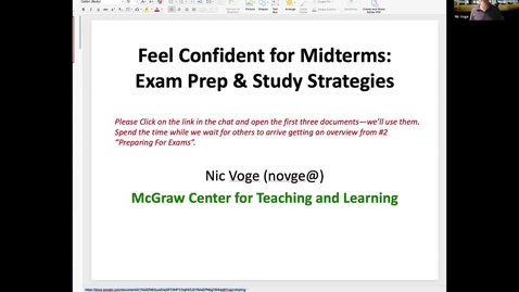 Thumbnail for entry September 29: Feel Confident for Midterms: Test Prep and Study Strategies